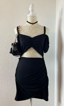 Pamela Reif x NA-KD Women's Black Dress