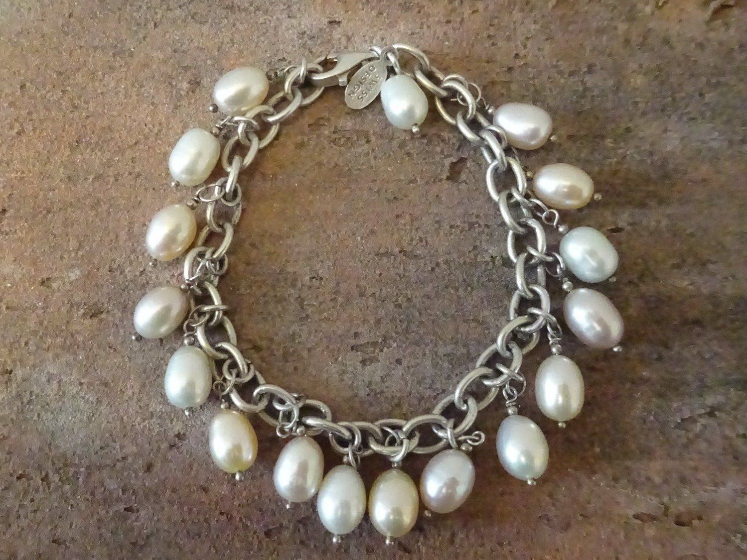 Bracciali & Braccialetti: Armband Perlen / 925 Silber – Usato da Esslingen venduto da FetteSchnecke