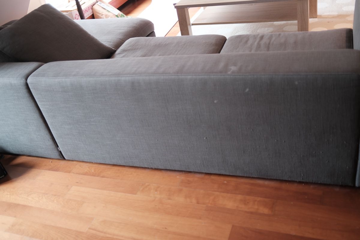 Divani: Corner Sofa in Grey Fabric, Used Condition, Large Size – Usato da Zürich venduto da sgr_rd8q 5