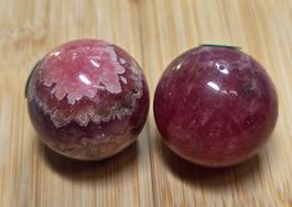 2 Rhodochrosit Kugeln E 40.56g