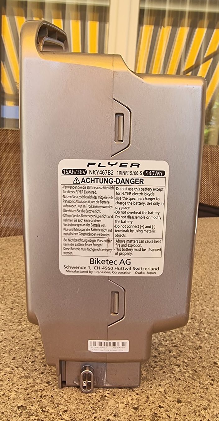 Panasonic Batterie: Flyer Akku Next Generation,15Ah,540Wh NKY467B2 – Usato da Oberburg venduto da Audi-Q5 1