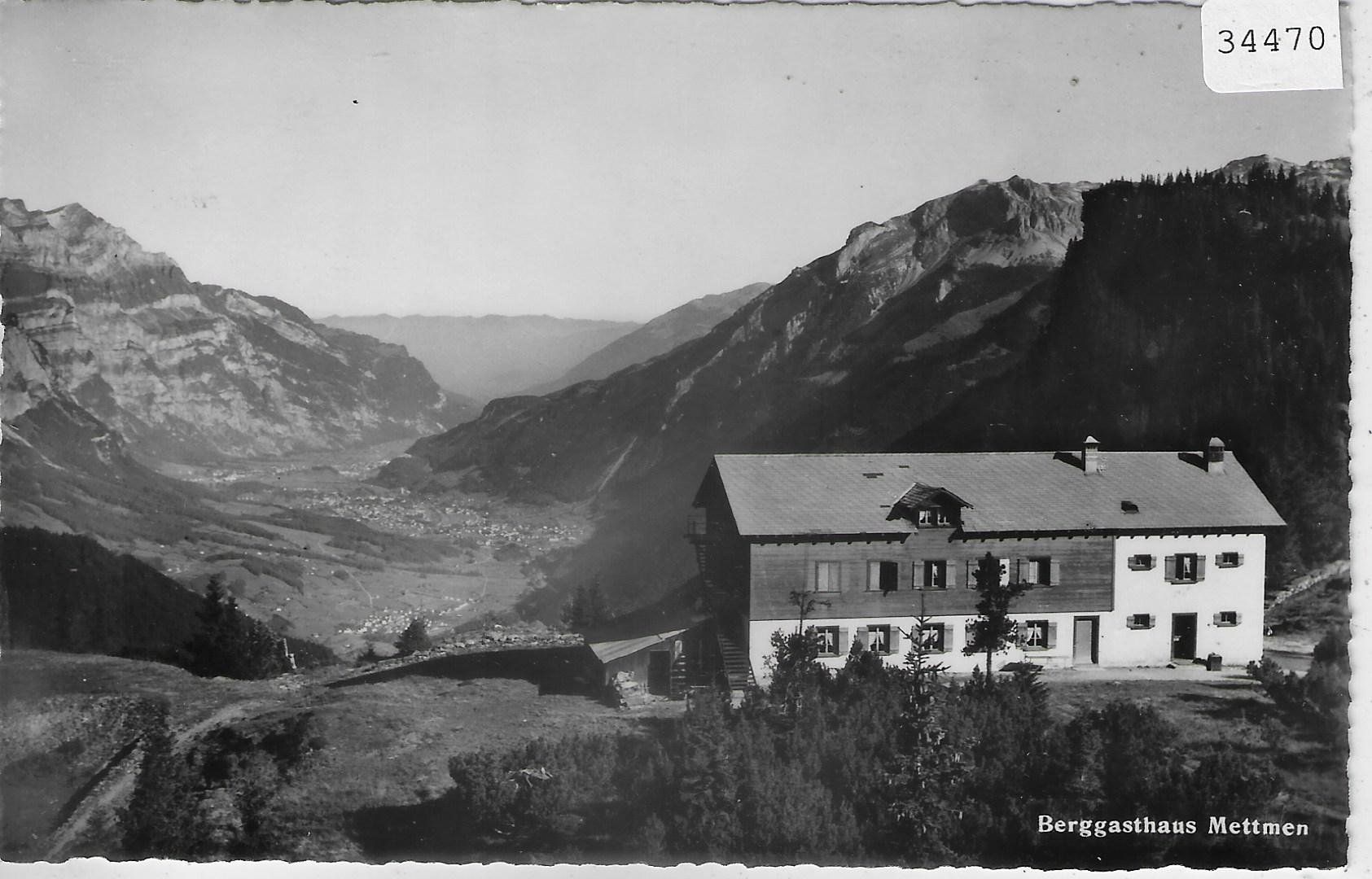 Cartoline postali: Schwanden - Berggasthaus Mettmen – Usato da Ettingen venduto da Kartenplanet