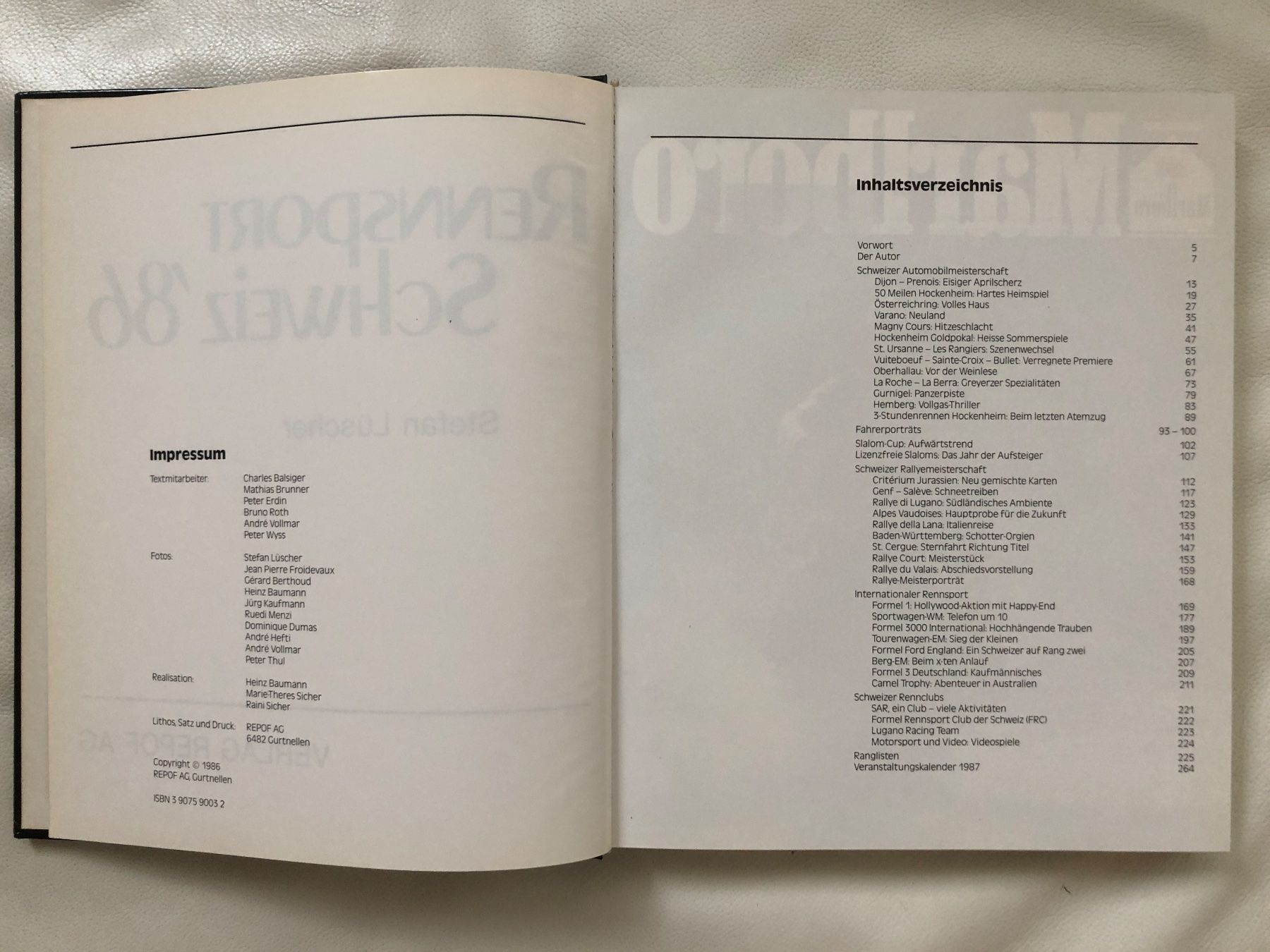 Libri: Buch Rennsport Schweiz 86 – Usato da Nunningen venduto da anclaudia 1