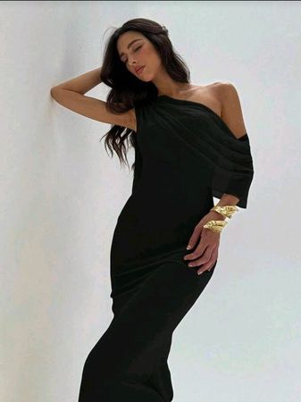 One-Shoulder Kleid ~ S / 36 ~ Elegantes Maxikleid 6️⃣