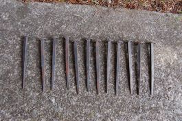 12 Antike Nägel L 10cm Kopf Durchmesser ca.1,7cm ungebraucht