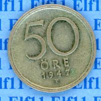 SEK___0.50 1947 ss-vz 50 Öre