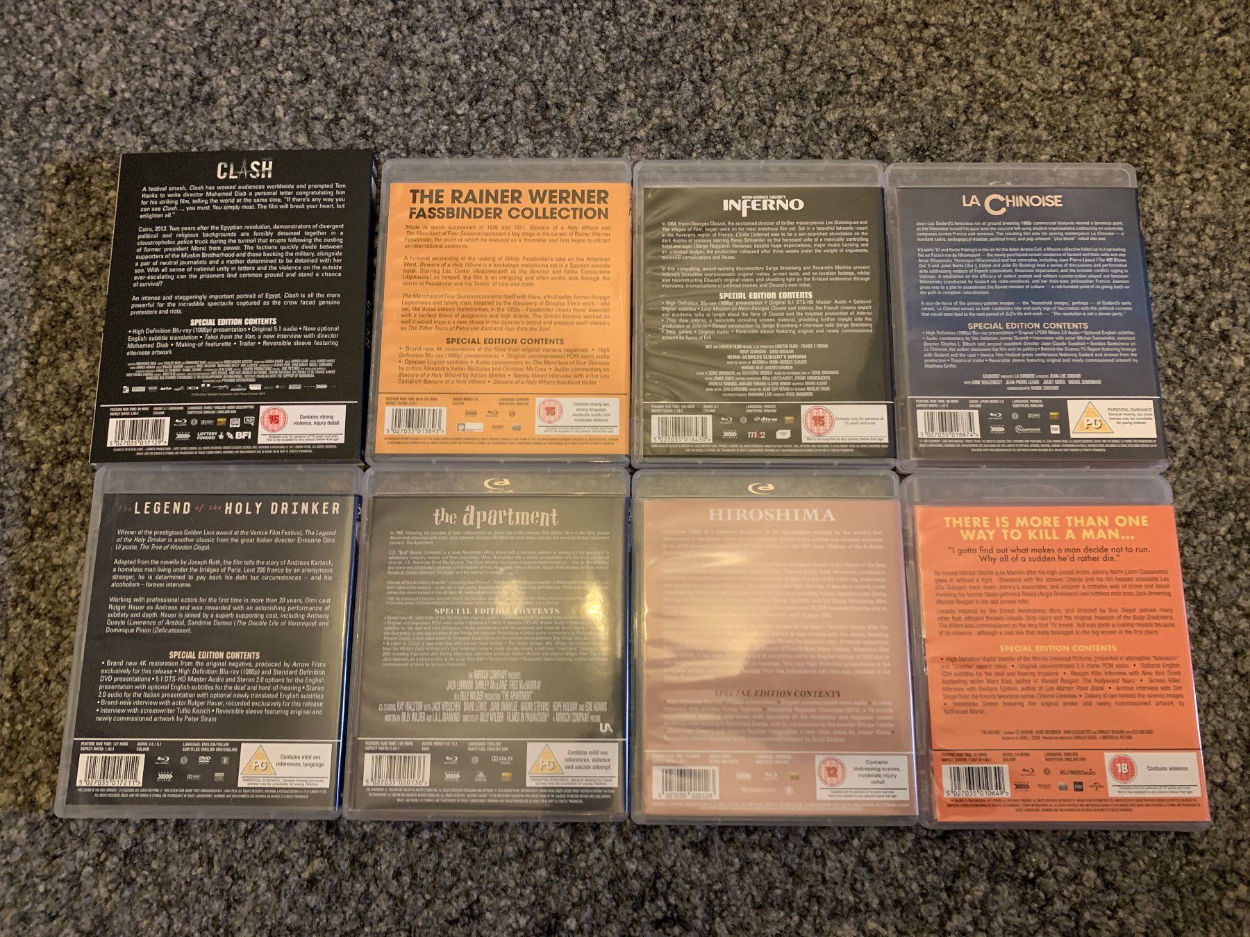 Tous les DVDs: 7x Arrow Academy BluRay UK – Neuf (Voir description) à Zofingen par Debohli 1