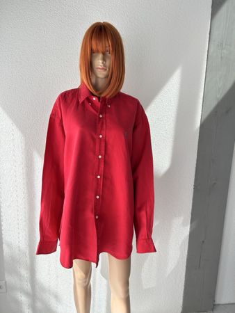 Ralph Lauren Silk/Linen Shirt, Red, Size XL, Blake