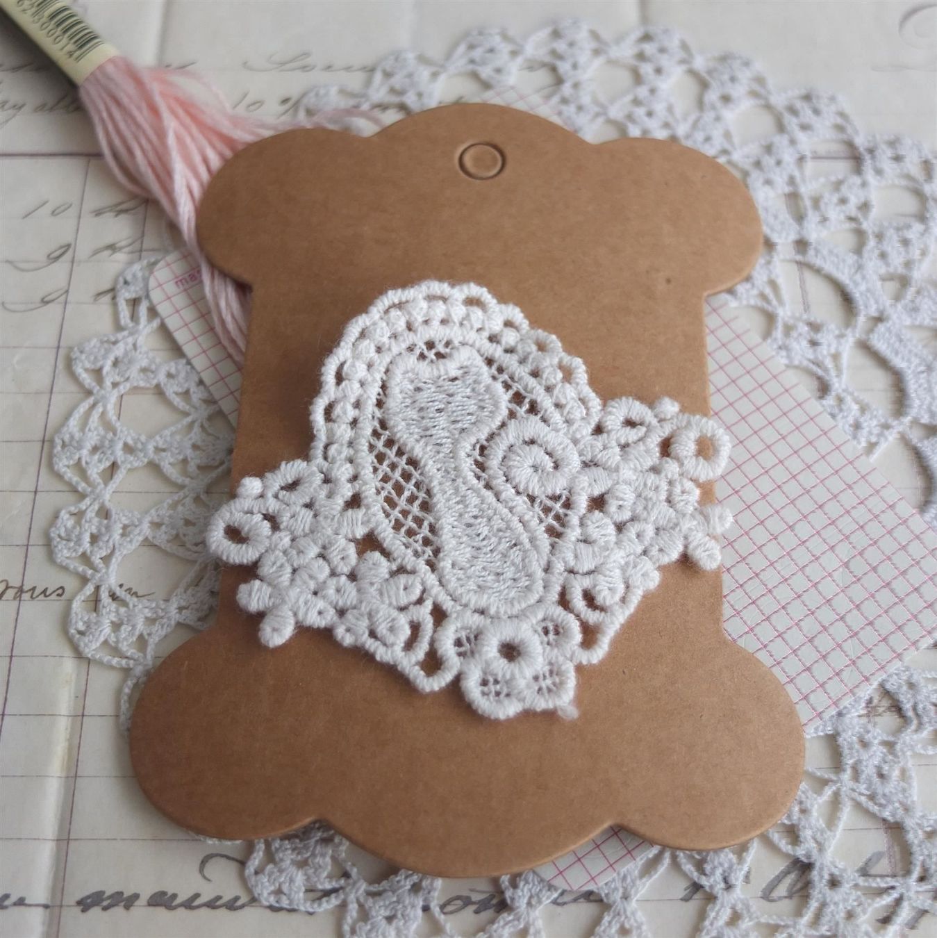 Tessuti: 1 Applikation Spitze beige Katze Patch chat Shabby Dentelle – Nuovo (secondo la descrizione) da Meyrin venduto da laservette99