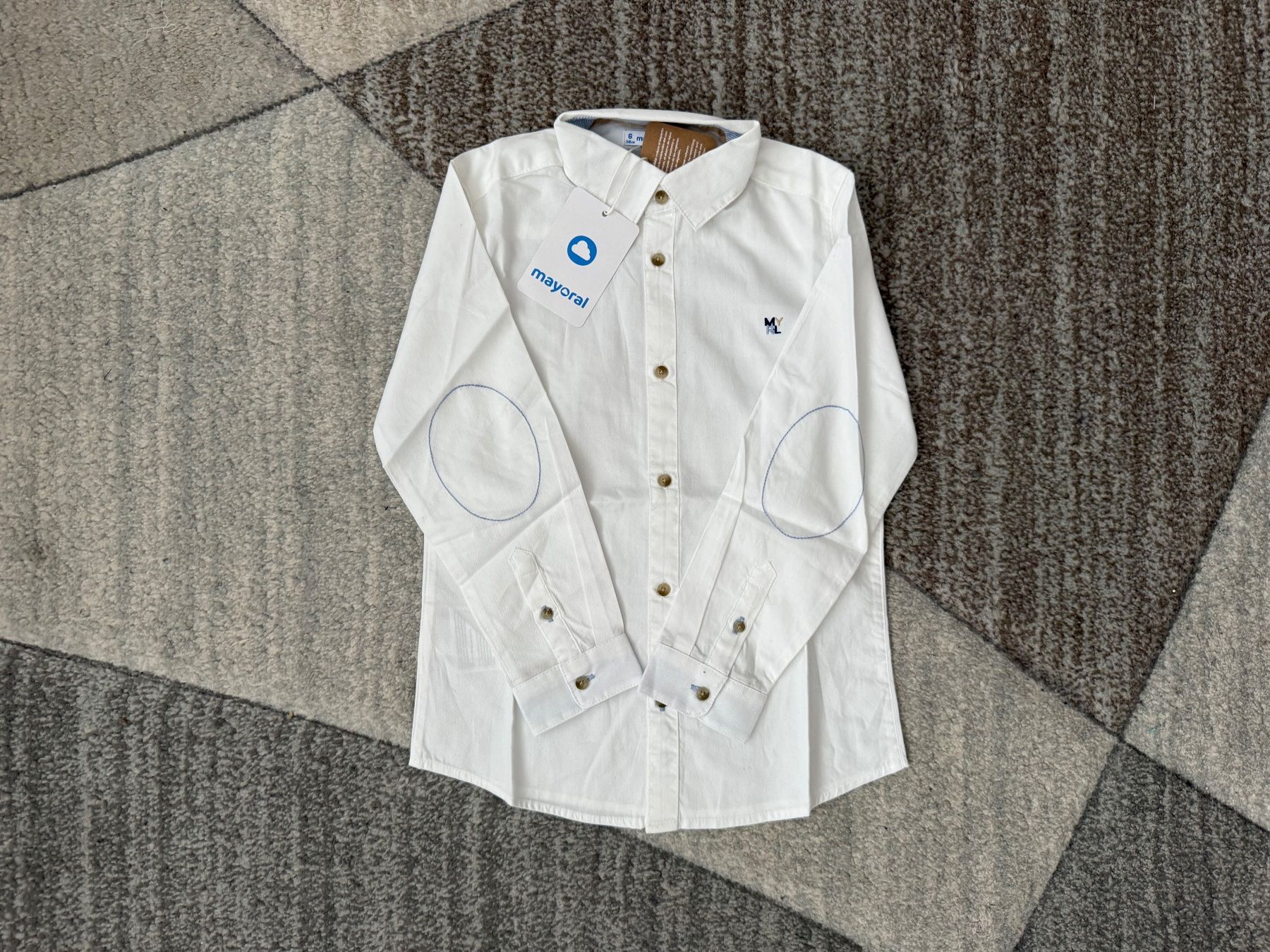 Mayoral Camicie, T-shirt & Polo: Hemd Mayoral Weiss Ge.116 – Nuovo e nell'imballaggio originale da Zürich venduto da Rolik123 2