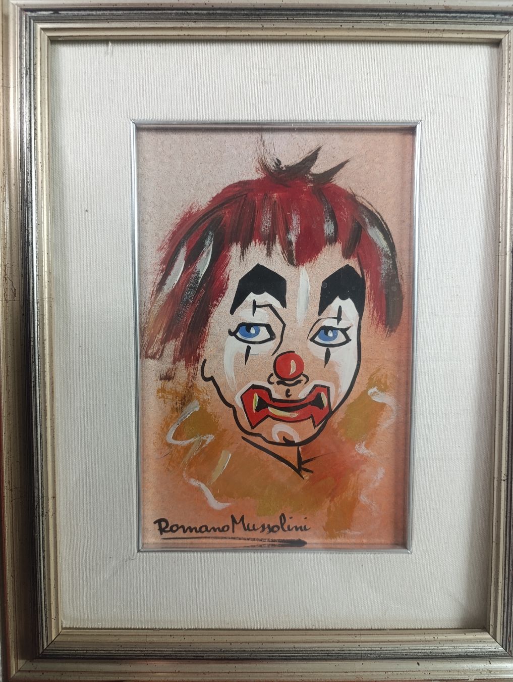 Tableaux: Romano Mussolini Clown Quadro / Gemälde – D'occasion à Büttikon AG par spe_9c9w