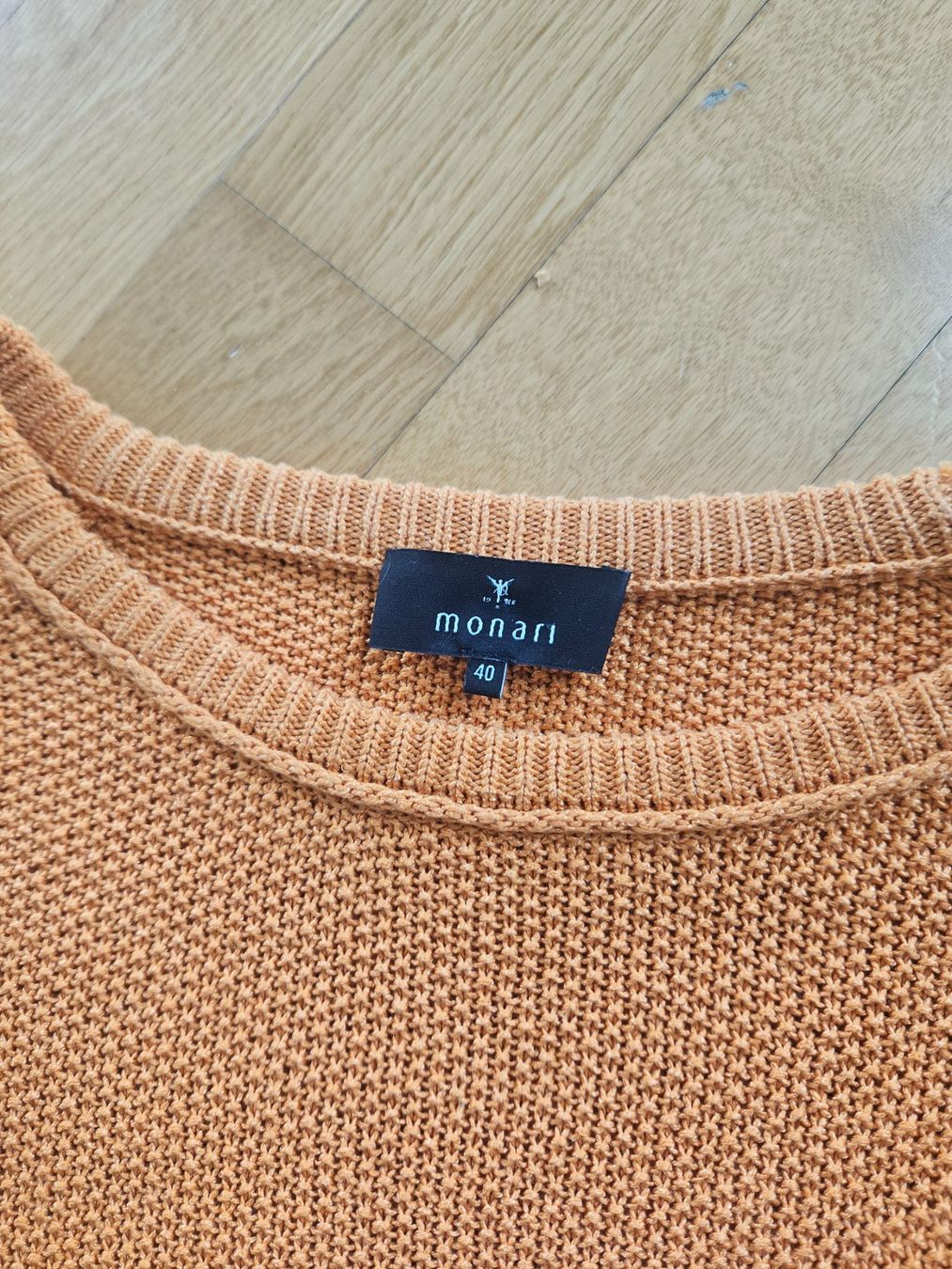 Monari Maglioni & Felpe: Neuwertiger Sommerpullover Monari hell orange 40 hoher NP! – Nuovo (secondo la descrizione) da Bolligen venduto da SwissDutchy_1973 3