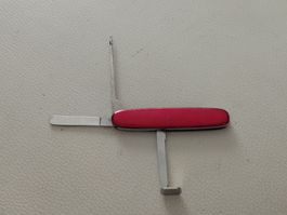 Taschenmesser Akira Edelstahl rot gebrauchter Zustand