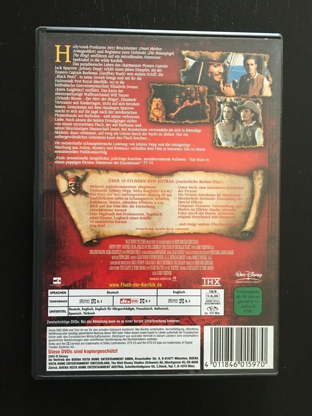Alle DVDs: DVD Fluch der Karibik – Gebraucht aus Regensdorf von scheissspiel 1