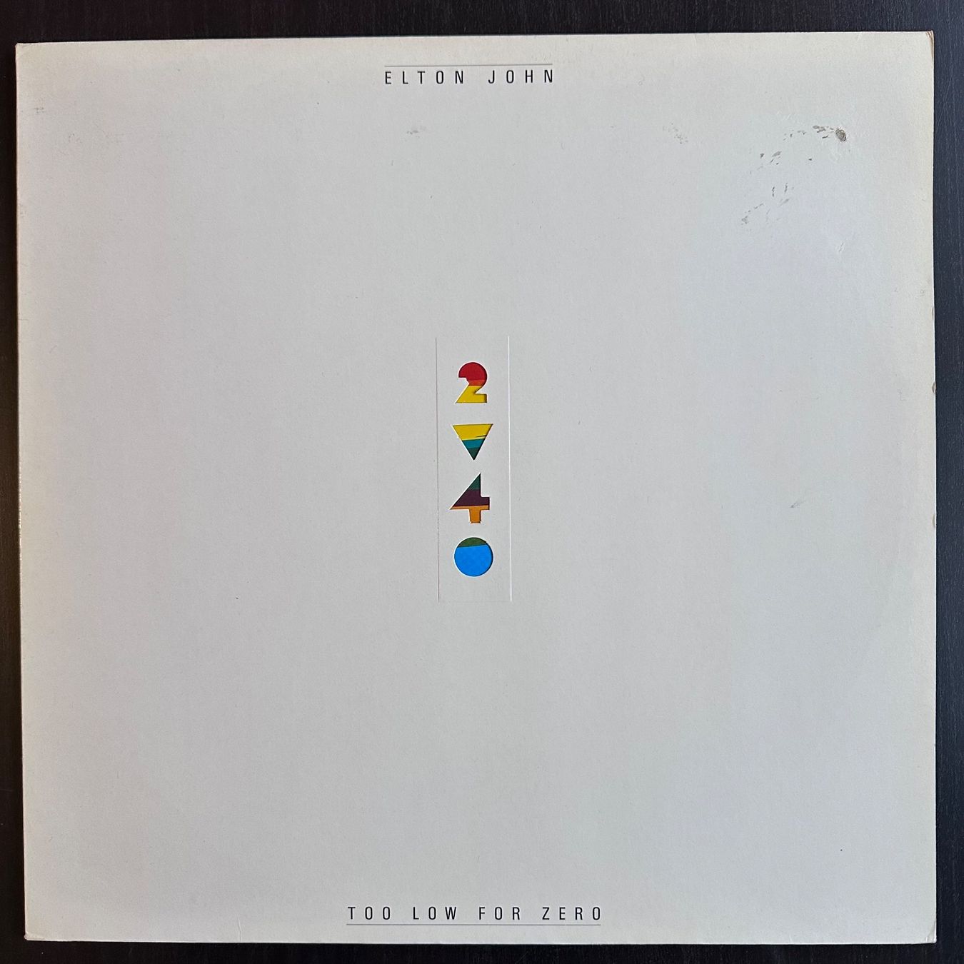 Dischi in vinile: LP - Elton John – Too Low For Zero – Usato da Breganzona venduto da Onairda75