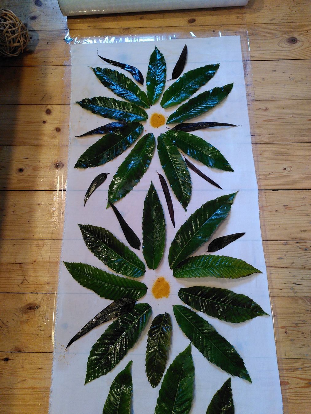 Foulard & Sciarpe: Foulard in seta tecnica ecoprint – Nuovo (secondo la descrizione) da Comano venduto da Maura 2