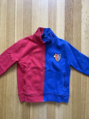FC Basel FCB Kinder Sweatjacke rot/blau Gr. 128