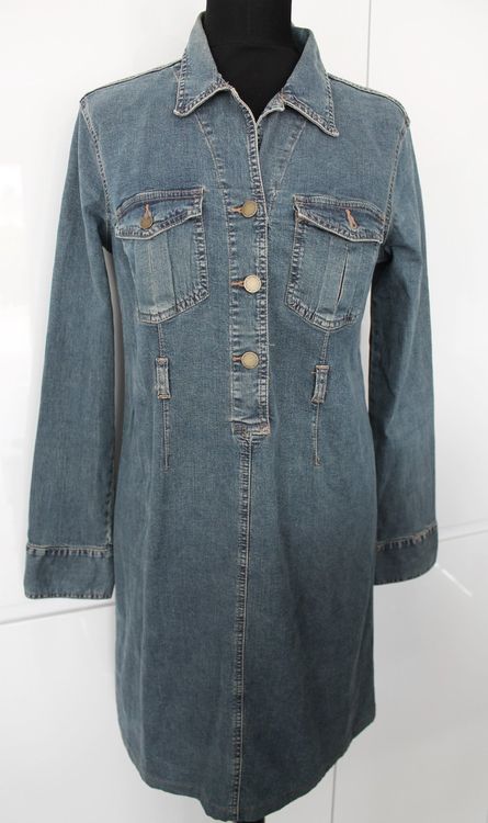 Robe En Jean Fashion Taille L - Bleue, Sans Manches, Col V, Très Bon état Occasion