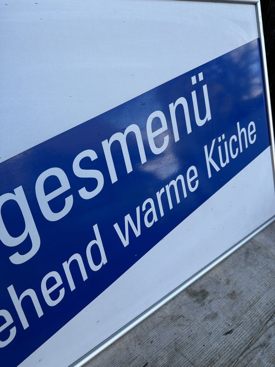 Ecriteaux: Blechschild Werbetafel Werbung – D'occasion à Villmergen par Bezdupe 2