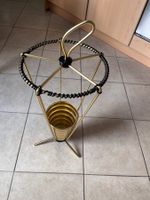 Schirmständer 50er Jahre Mid Century Gold & Schwarz – Design