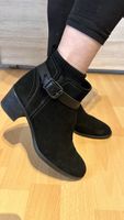 Bottines Tamaris Noires, en cuir - Taille 38 - parfait!