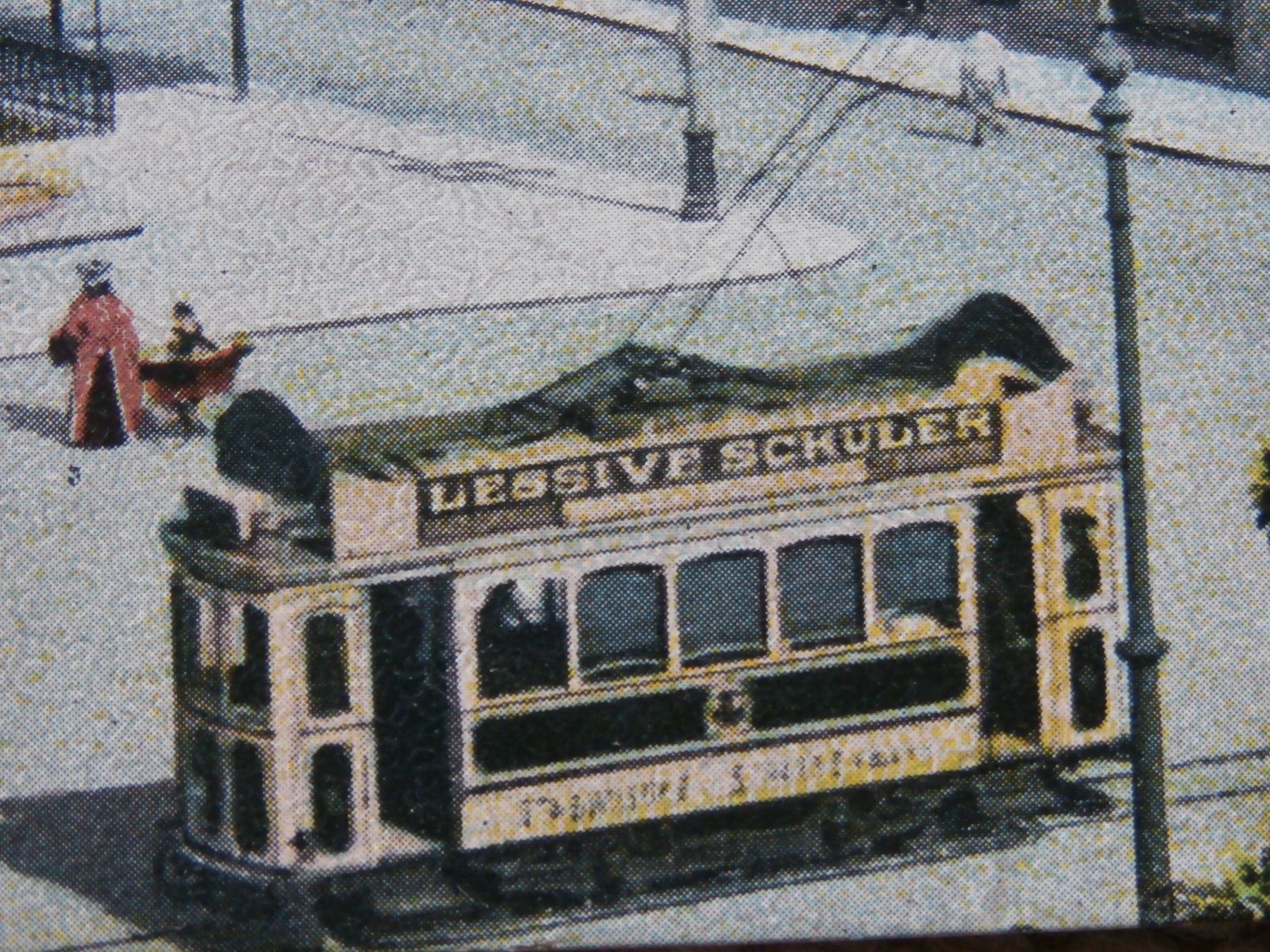 Cartoline postali: AK Biel Bienne Centralplatz Tram  1908 – Usato da Zürich venduto da tiburzio 1