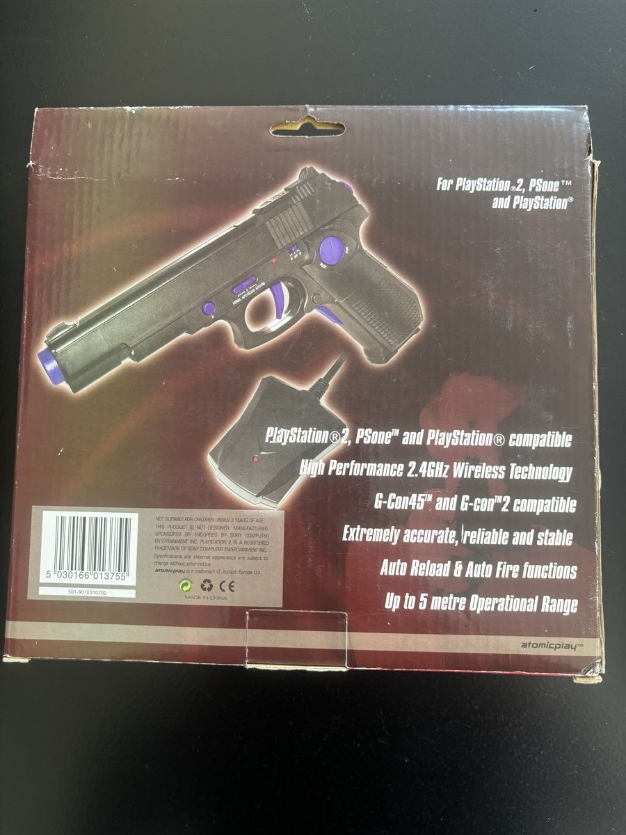 Controller: AtomicPlay Wireless Arcade LightGun für PS2 in Box – Usato da Volketswil venduto da 1970rog 3