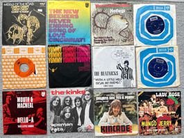 Vinyl Singles, ca. 1970er Jahre, 12 Stück