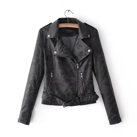 Kunstlederjacke Gr S Military Style Neu