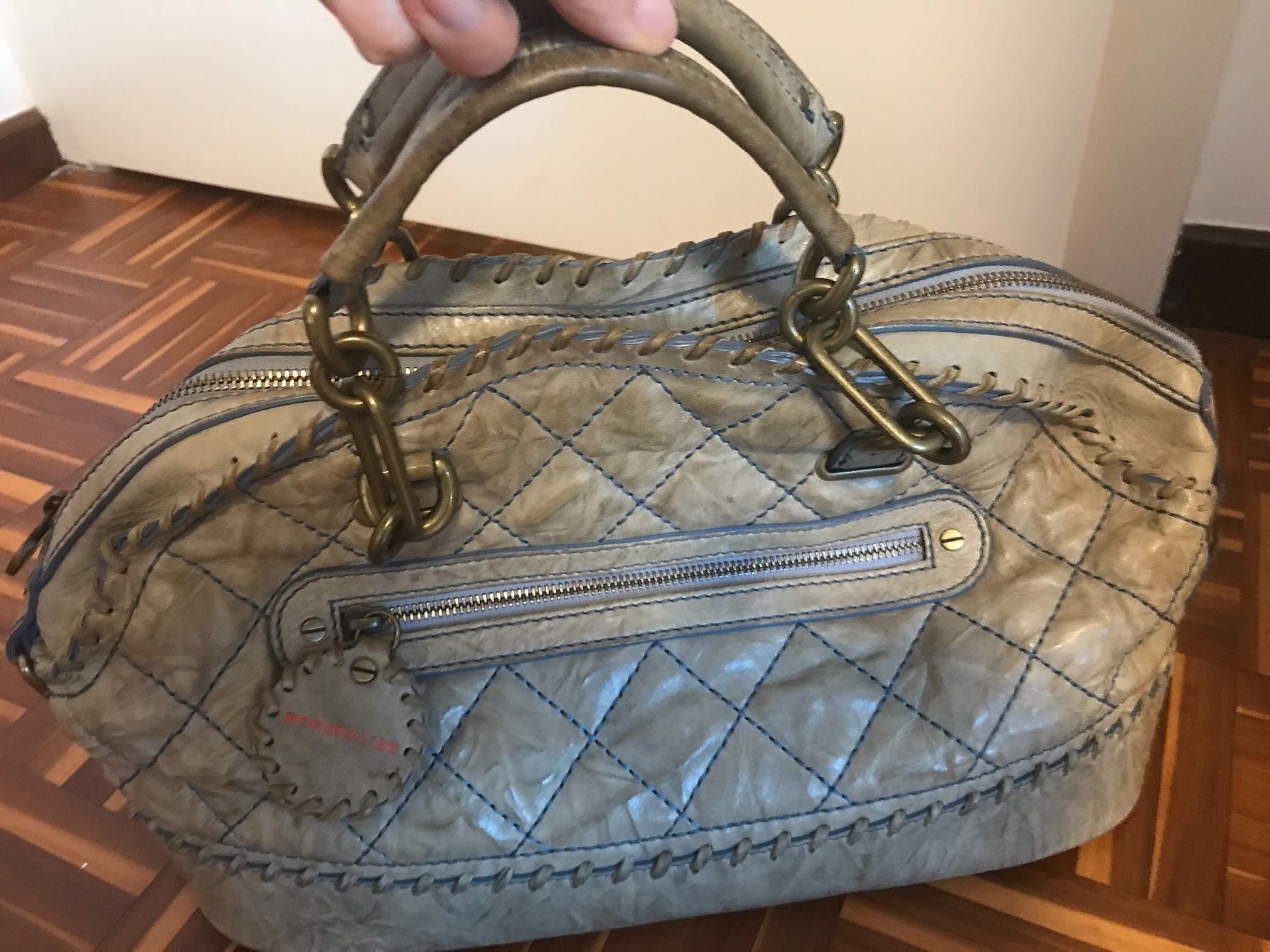 Borbonese Borse da donna: BORBONESE Leder Tasche – Usato da Vezia venduto da luce2011