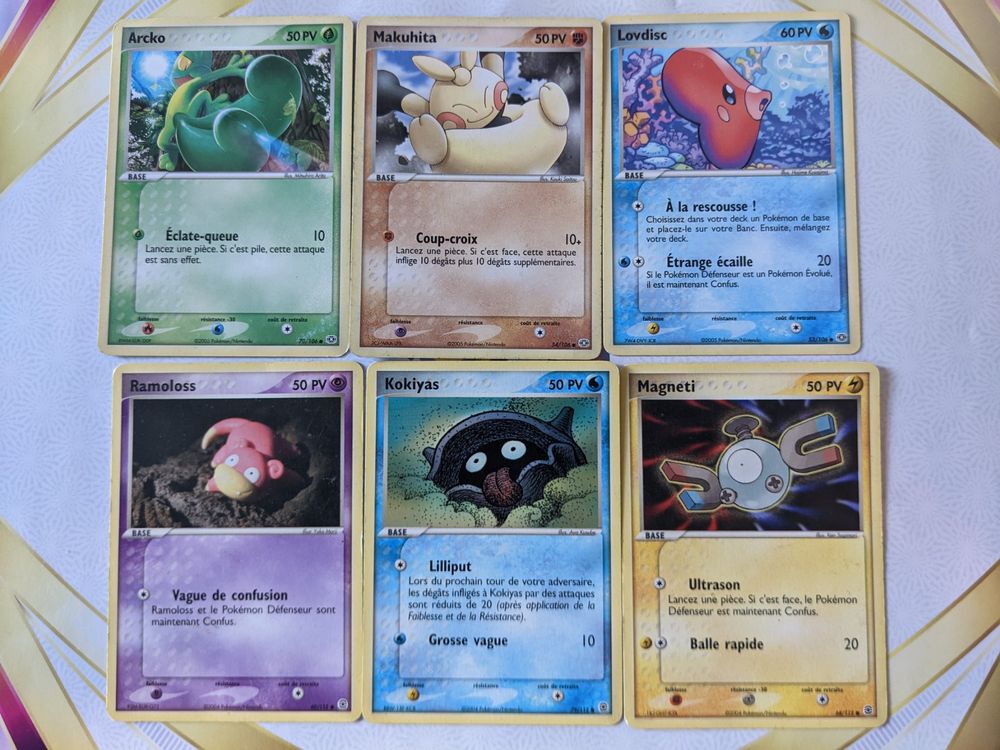 Lot 6 pokemon FR, EX Emeraude et Rouge feu Vert feuille Kaufen auf Ricardo