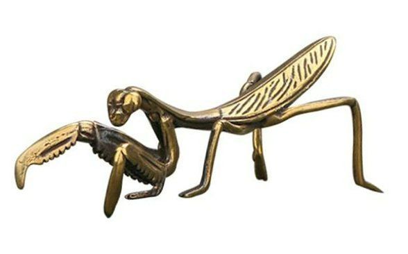 Statuette: Gottesanbeterin Figur Insekt aus Messing – Nuovo (secondo la descrizione) da Uerkheim venduto da Kaufoption