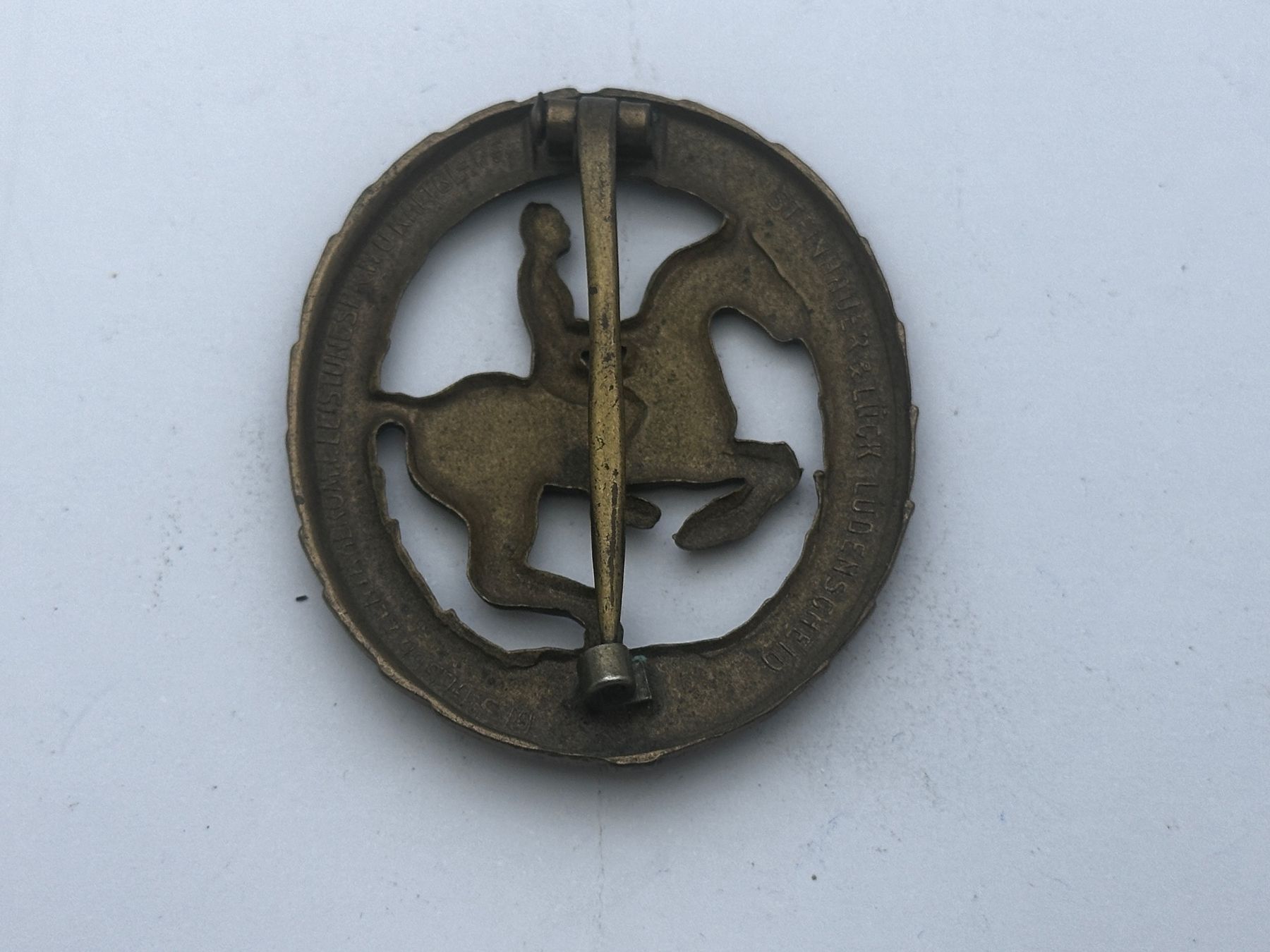 Medaglie: Deutsches Reiter Abzeichen in Bronze ca. 1990 – Usato da Brüttisellen venduto da AlphaOmega05 1