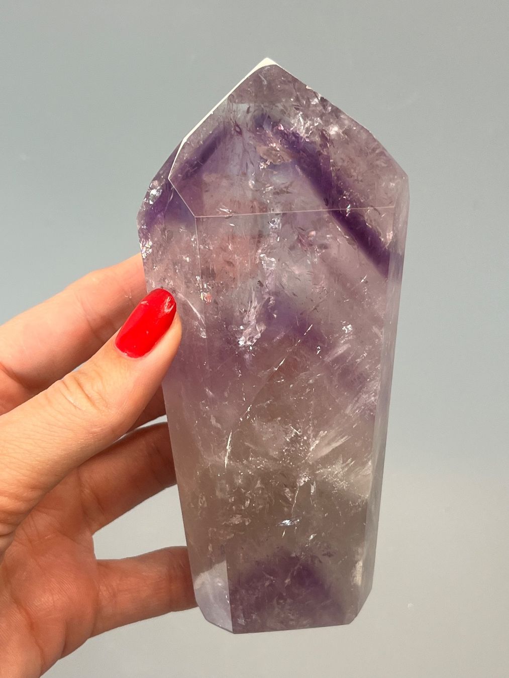 Minerali & Pietre curative: Wunderschöner Phantom Amethyst Kristall - 13cm, 385g – Nuovo e nell'imballaggio originale da Zürich venduto da unique2010