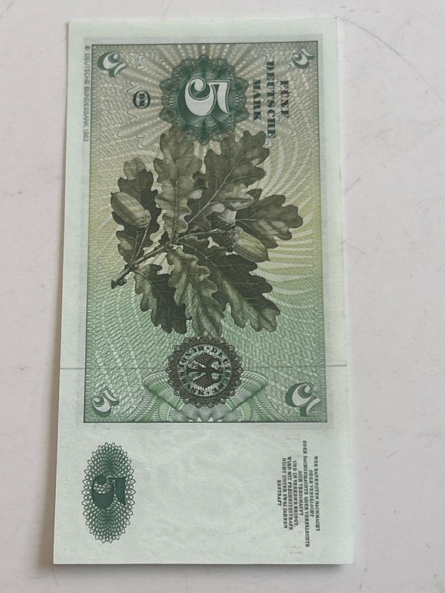 Banconote: Fünf Deutsche Mark Banknote (S28) – Usato da Neuenhof venduto da SchnaeppliAllerlei 1