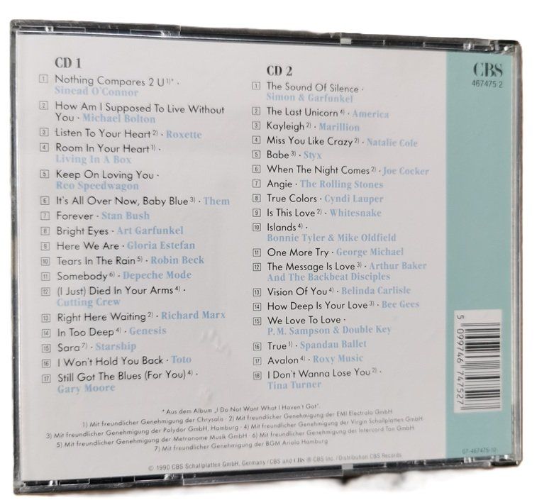 CD: Kuschelrock 4  (2 CD-Box, 1990) – Usato da Wilen b. Wollerau venduto da morethanmusic 1