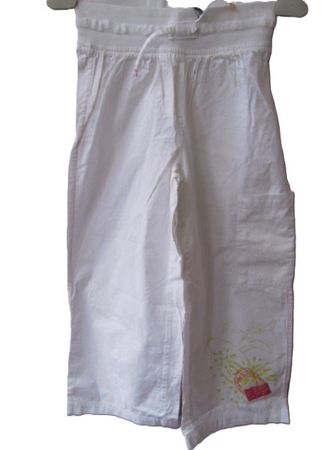Gr. 128 leichte weisse Caprihose von Captain Tortue