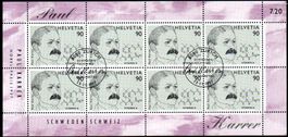 1997 8ERBOGEN AUSGABETAG SCHWEIZ SCHWEDEN PAUL KARRER - T295