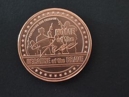USA 1 Oz .999 Copper, GSM Home of the Free