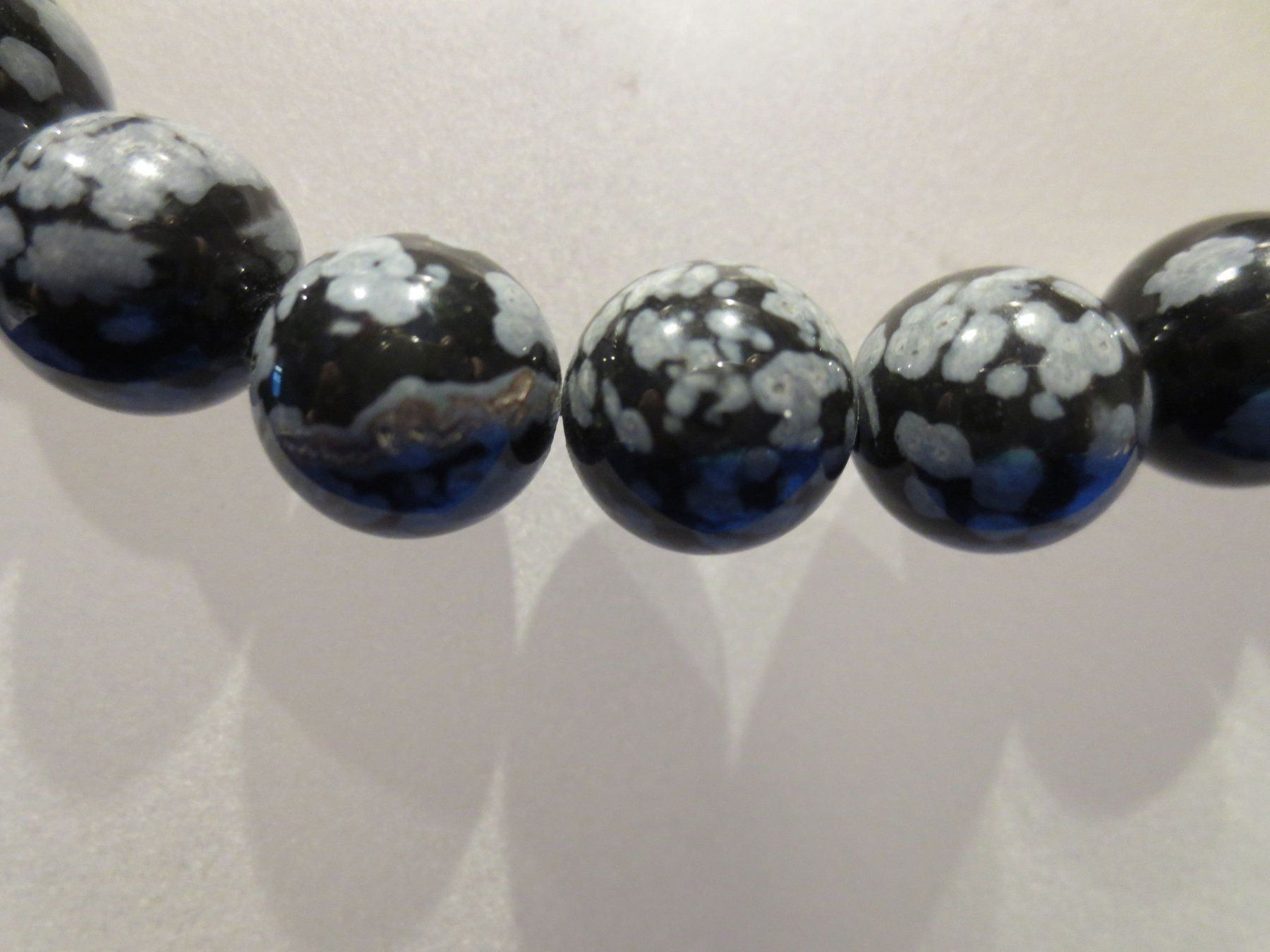 Catenine: Schneeflocken Obsidian Edelstein Kette – Nuovo (secondo la descrizione) da Zollikofen venduto da tayaa13 1