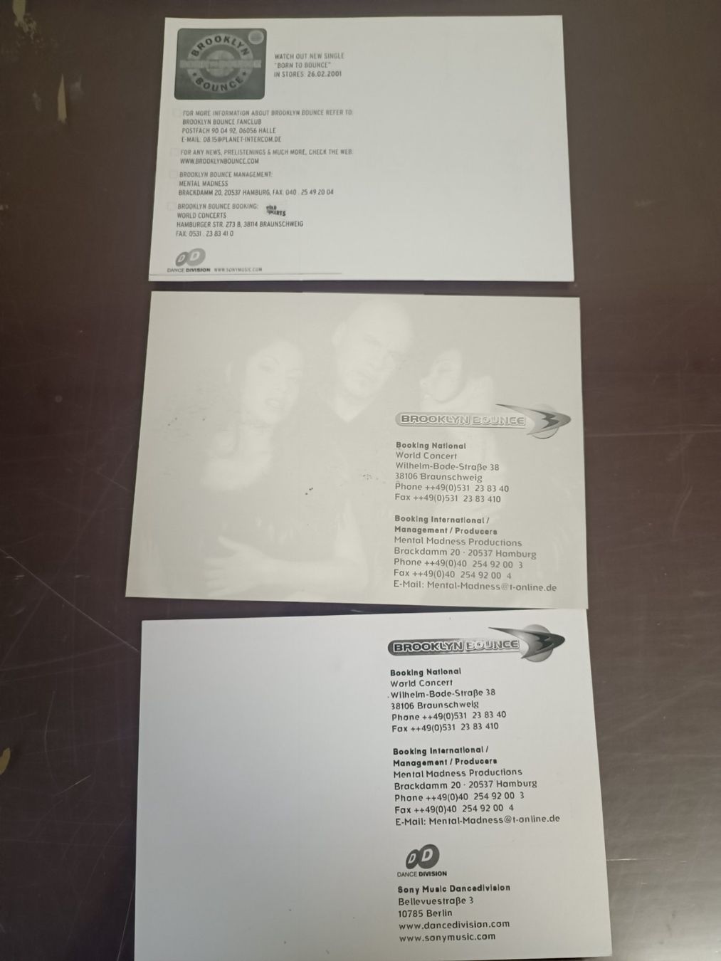 Autographes: Brooklyn Bounce - 3 handsignierte alte Autogrammkarten – D'occasion à Menziken par Artographs 1