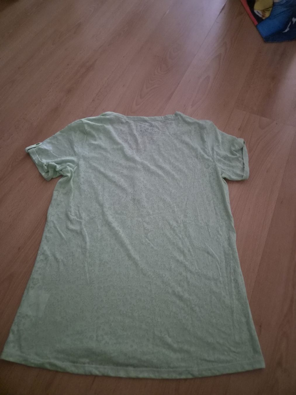 C&A T-Shirts: T-Shirt Hellgrün gemustert Grösse M C&A The Basics – Gebraucht aus Mumpf von Fabis_Shop 5