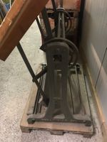 Antiker Gravier- Walzendruck Zeichner Tisch Industriedesigne