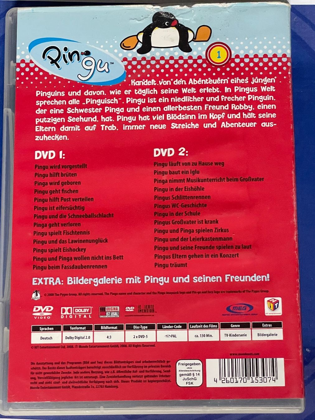Tutti i DVDs: Pingu – Vol. 1 (2 DVDs) – Usato da Muri b. Bern venduto da AdidasCollector 1