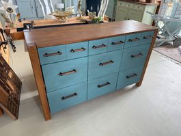 Sideboard Buffet Massivholz restauriert vintage Industrie