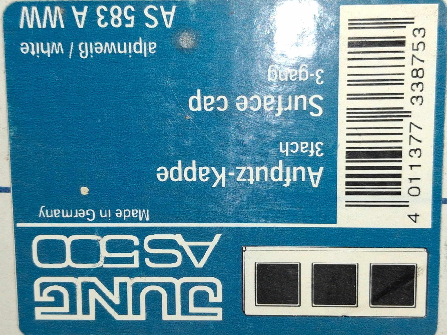 Puzzles: Dose Aufputz AS500 Jung – Neu und originalverpackt aus Rothenfluh von Gastoni