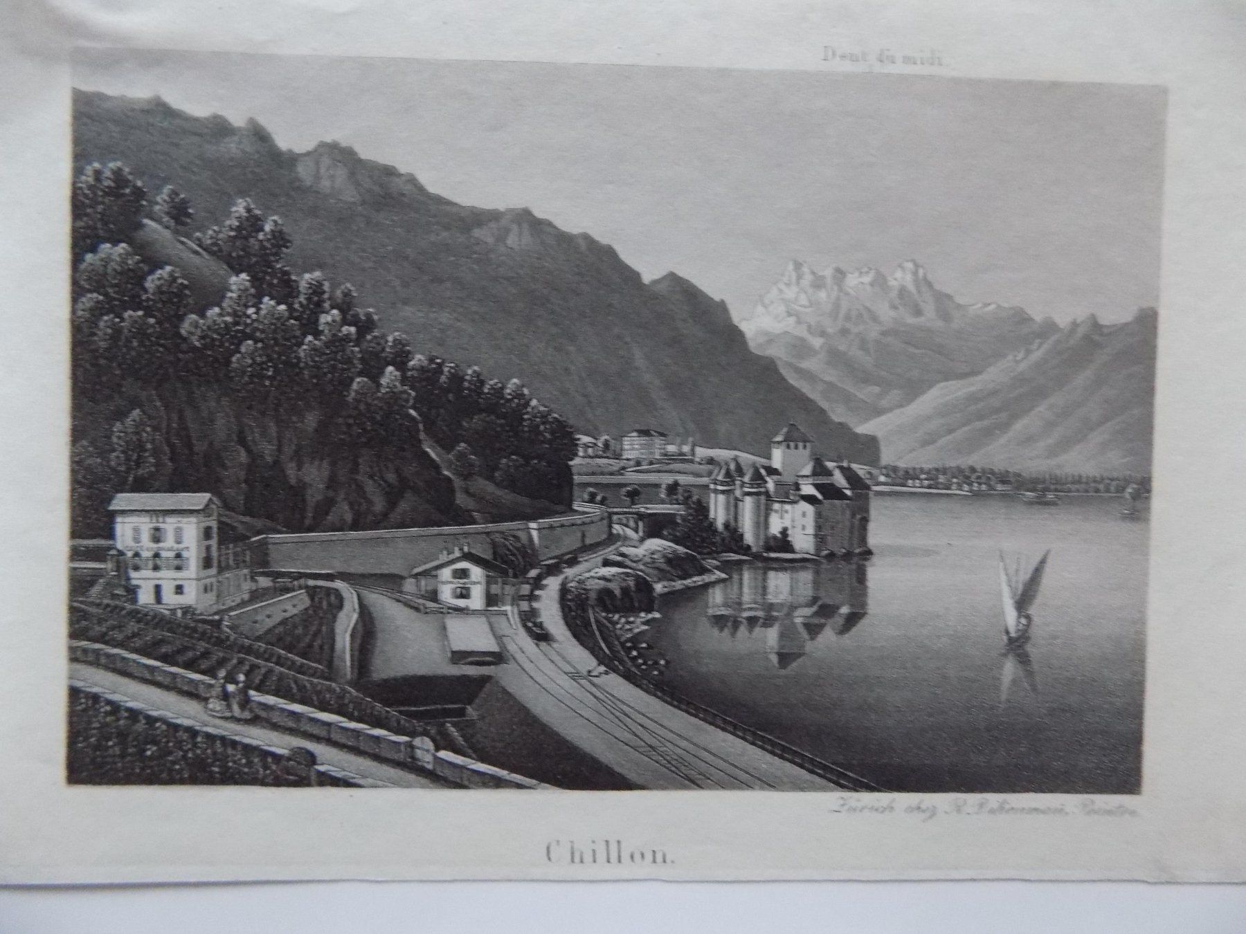 Incisioni: Château Chillon Dent du Midi – Usato da Risch venduto da Antikfee 2