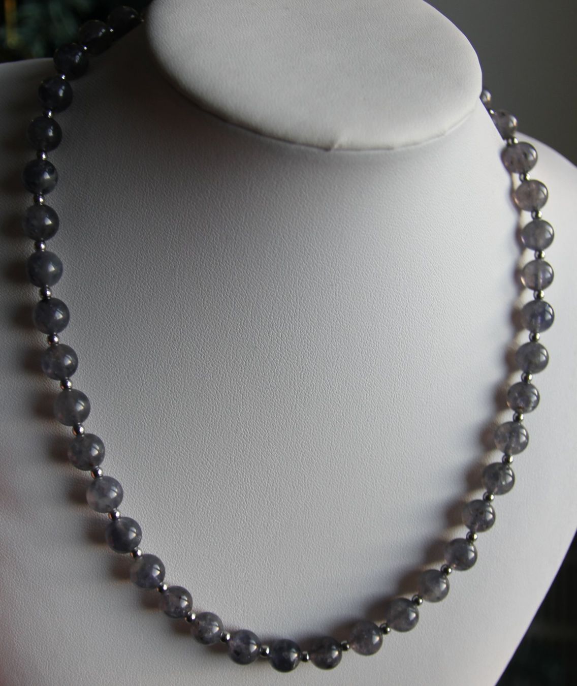 Catenine: NEU: iolith Kette Collier Wassersaphir mit Edelstahl – Nuovo (secondo la descrizione) da Matten b. Interl venduto da Edelsteingalerie 4