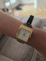 ⌚ Vita Quartz – Vintage Damenuhr, eckiges Goldton-Gehäuse