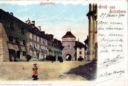 Solothurn - Gruss aus ... Litho + 1904